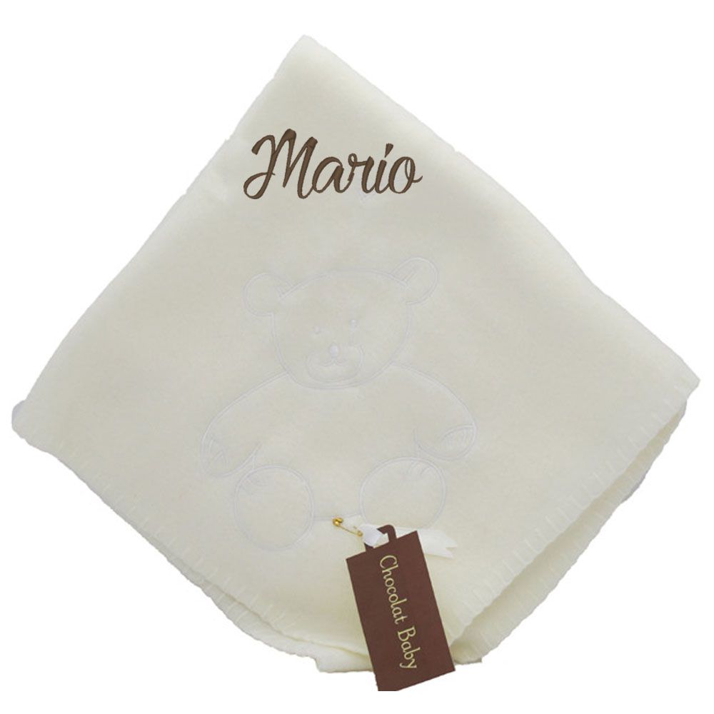Manta Polar Chocolat Baby Blanco Chocolate