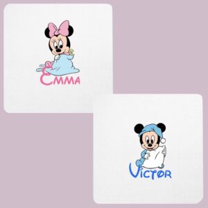 Manta Personalizada Mickey Minnie Mantita
