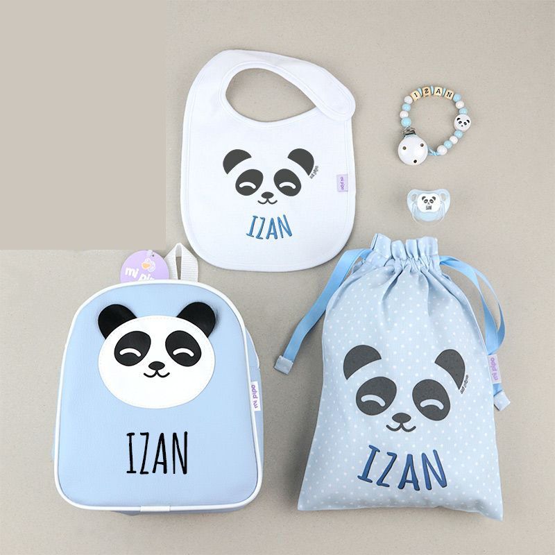 Pack Mochila Panda Azul