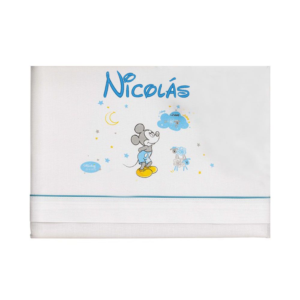 Sabanas Personalizadas Mickey Azul
