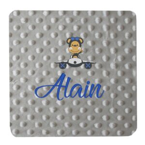 Manta Topos Personalizada Mono Avión