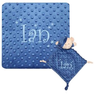 Manta Topos Personalizada + Dudú Osito Personalizado Estrellas
