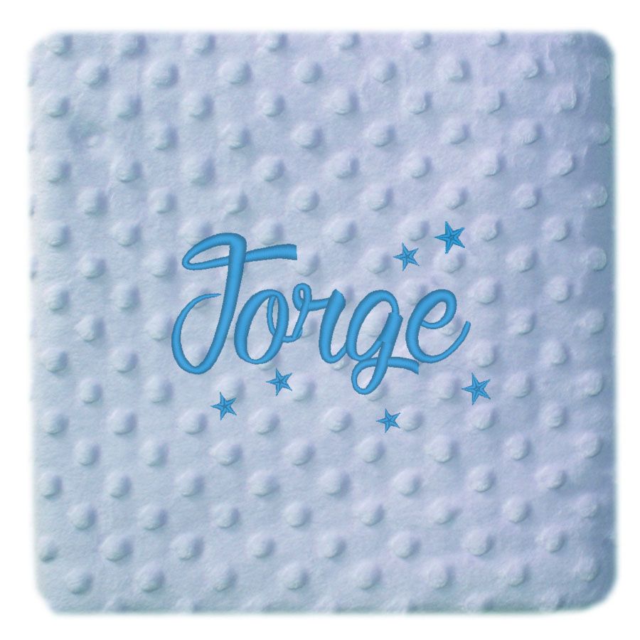 Manta Topitos Estrellas Jorge Celeste Celeste Enlazada