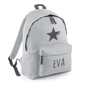 Mochila Junior Personalizada Gris