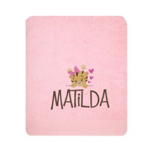 Toalla Bordada con Nombre Modelo Pretty