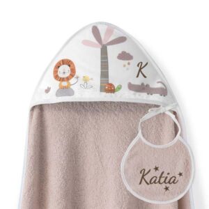 Capa de Baño Personalizada Selva Maquillaje+ ¡Regalo de Babero!
