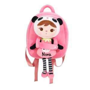 Mochila Personalizada Panda con Muñeca desmontable