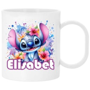 Taza Plástico Personalizada Stitch