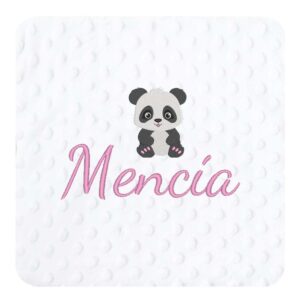 Manta Topitos Personalizada Modelo Panda