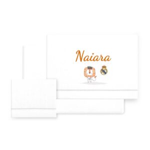 Sábanas Cuna Personalizadas Real Madrid