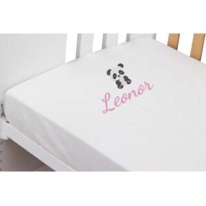 Sábana Bajera Personalizada especial Guarderías Modelo Panda