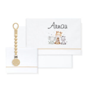 Sábanas Cuna Personalizadas Party + ¡Regalo de Broche Chupete!