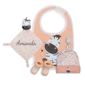 Set Regalo Personalizado 4 Piezas Cebra