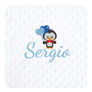 Manta Topitos Personalizada Modelo Pingüino