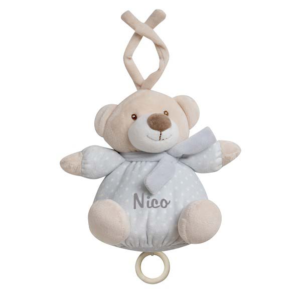 Peluche Musical Osito Gris