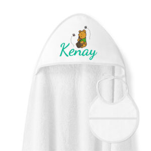 Capa de Baño Personalizada Winnie the Pooh + ¡Regalo de Babero!