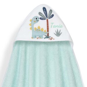 Capa de Baño Personalizada Dino + ¡Regalo de gorro de baño!