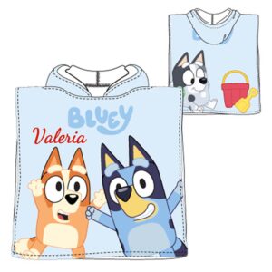 Toalla Poncho Personalizada Bluey