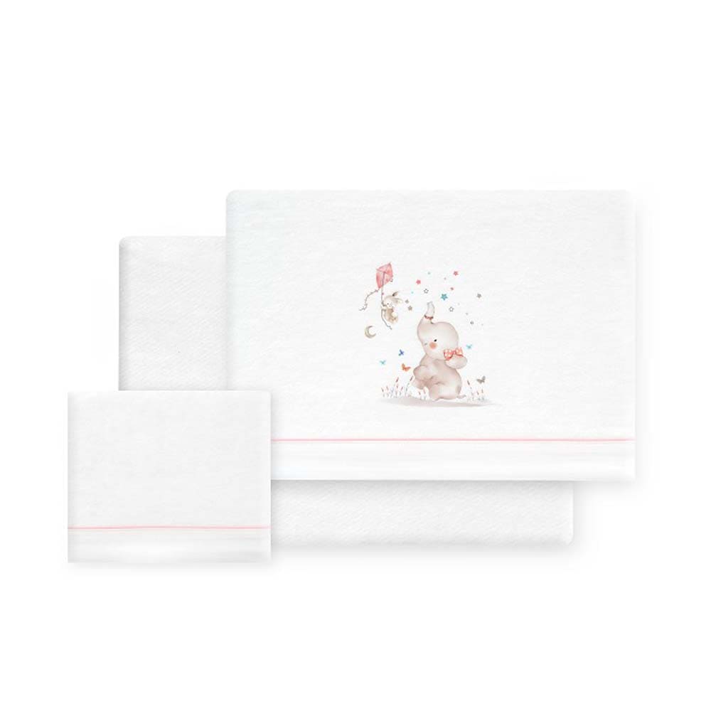 Sabanas Franela Elephant Rosa2